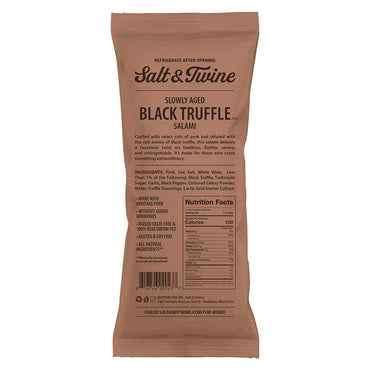Truffle Salami Chub 12x5oz - New England Charcuterie
