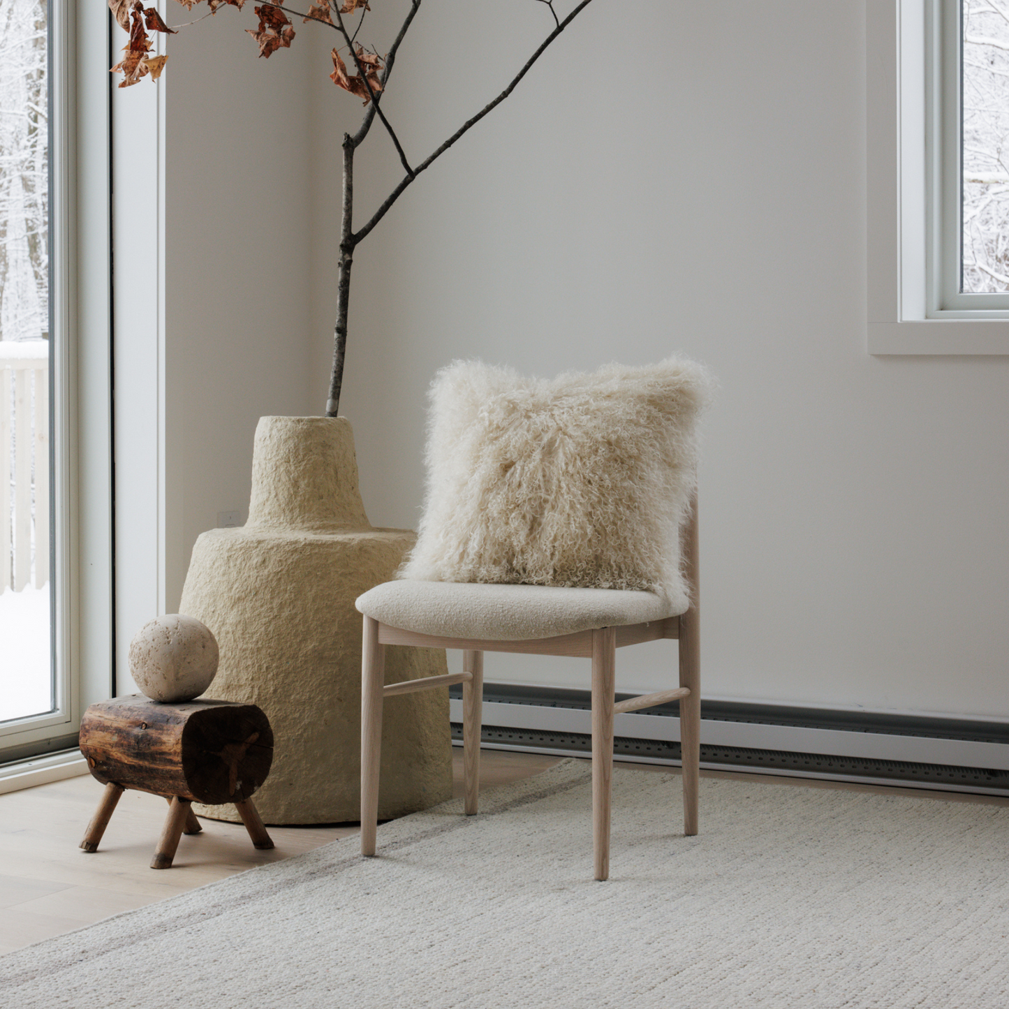 Tibetan sheepskin cushion