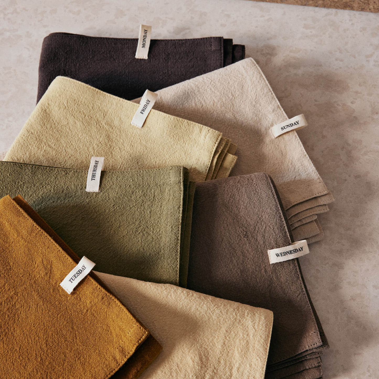 Everyday Organic Cotton Tea Towels - Set of 7