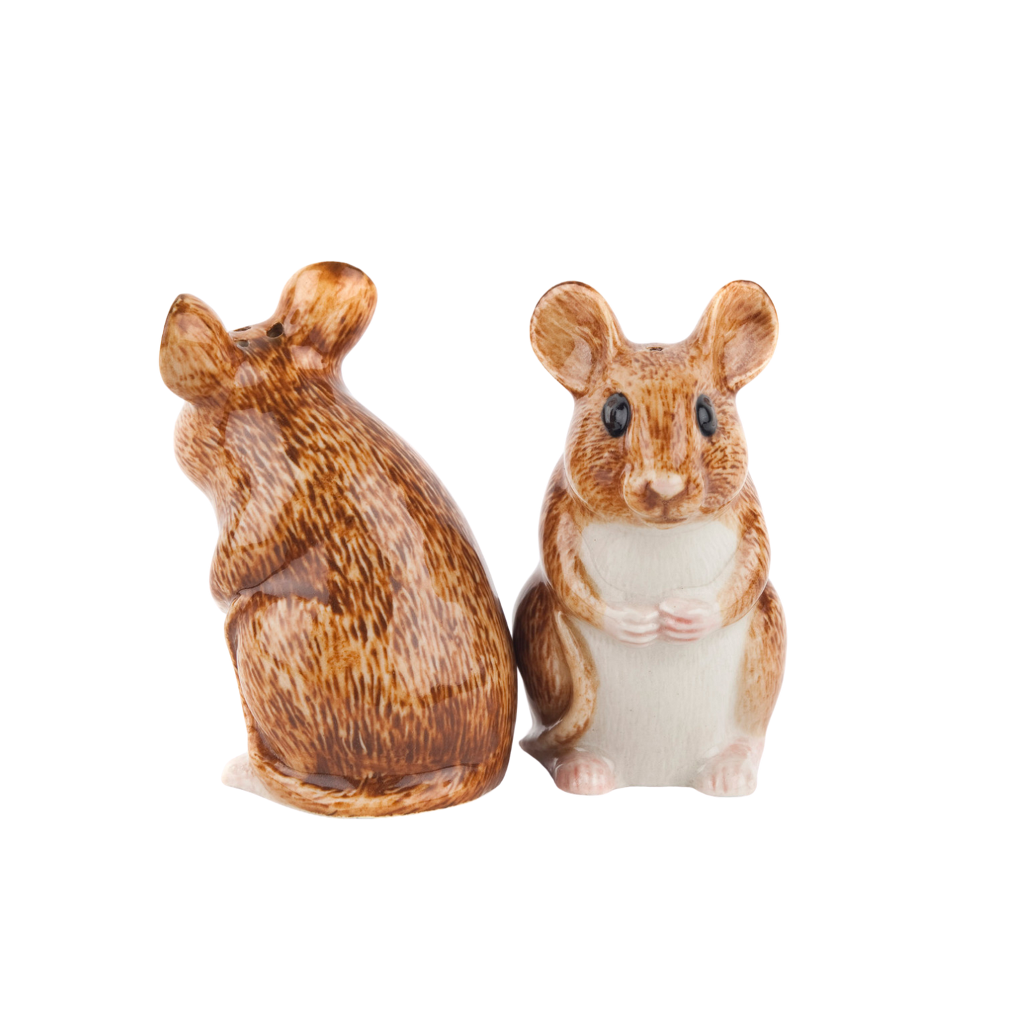 Wood Mouse salt and pepper shakers