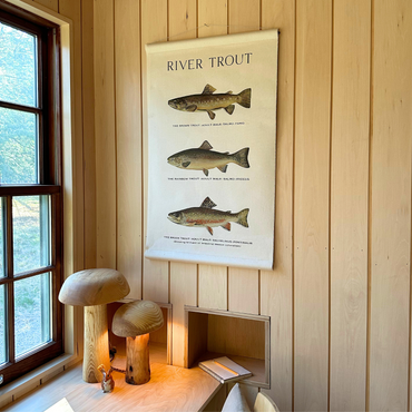 Canvas Wall Hanging - River Trout