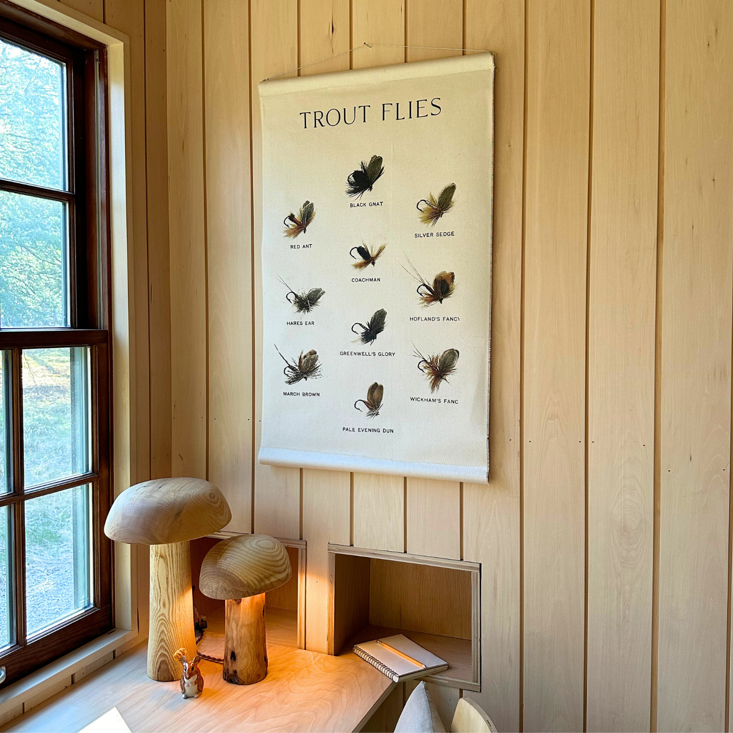 Trout Flies - Canvas Wall Hanging