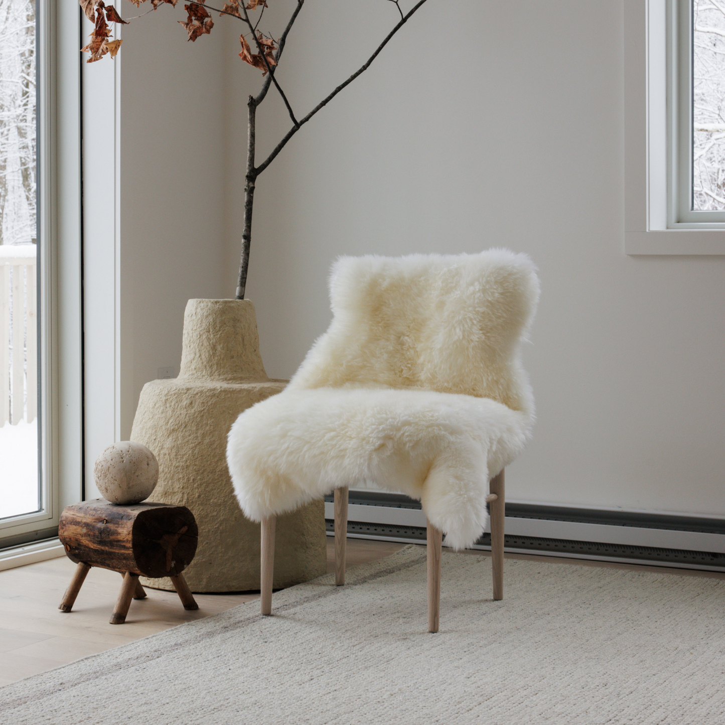 New Zealand Natural Sheepskin Mid Length Sheepskin