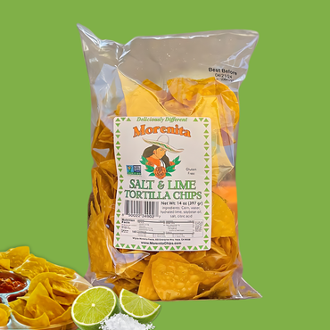 Morenita's Salt & Lime Artisan Corn Tortilla Chips -  Gluten Free