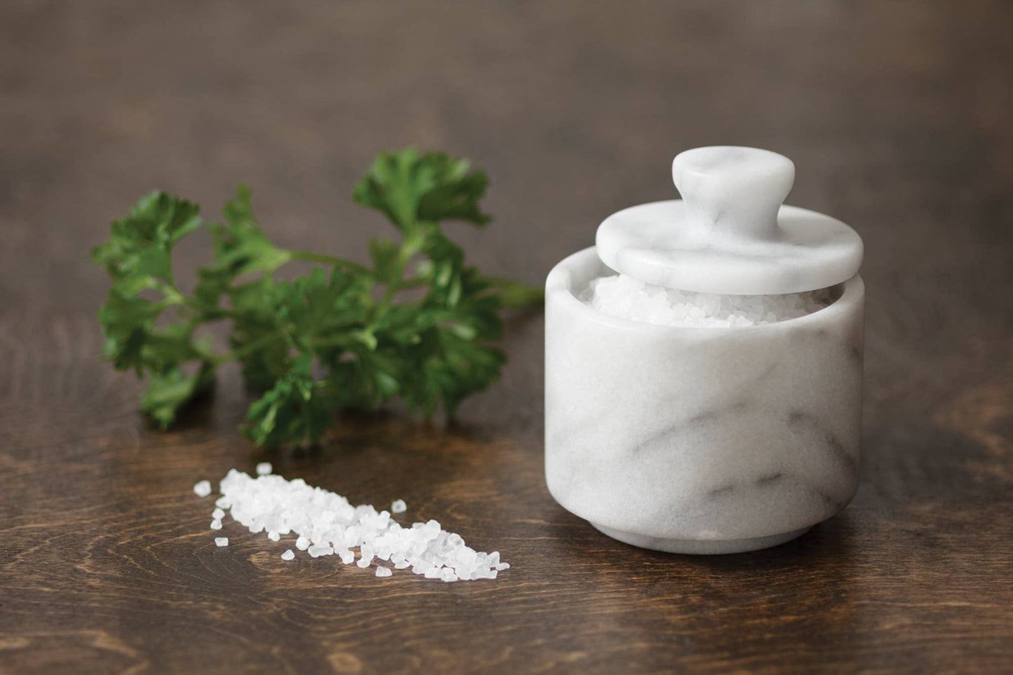 White Marble Salt Cellar