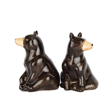 Black Bear salt and pepper shaker