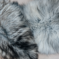 Icelandic Natural Grey Long Haired Sheepskin