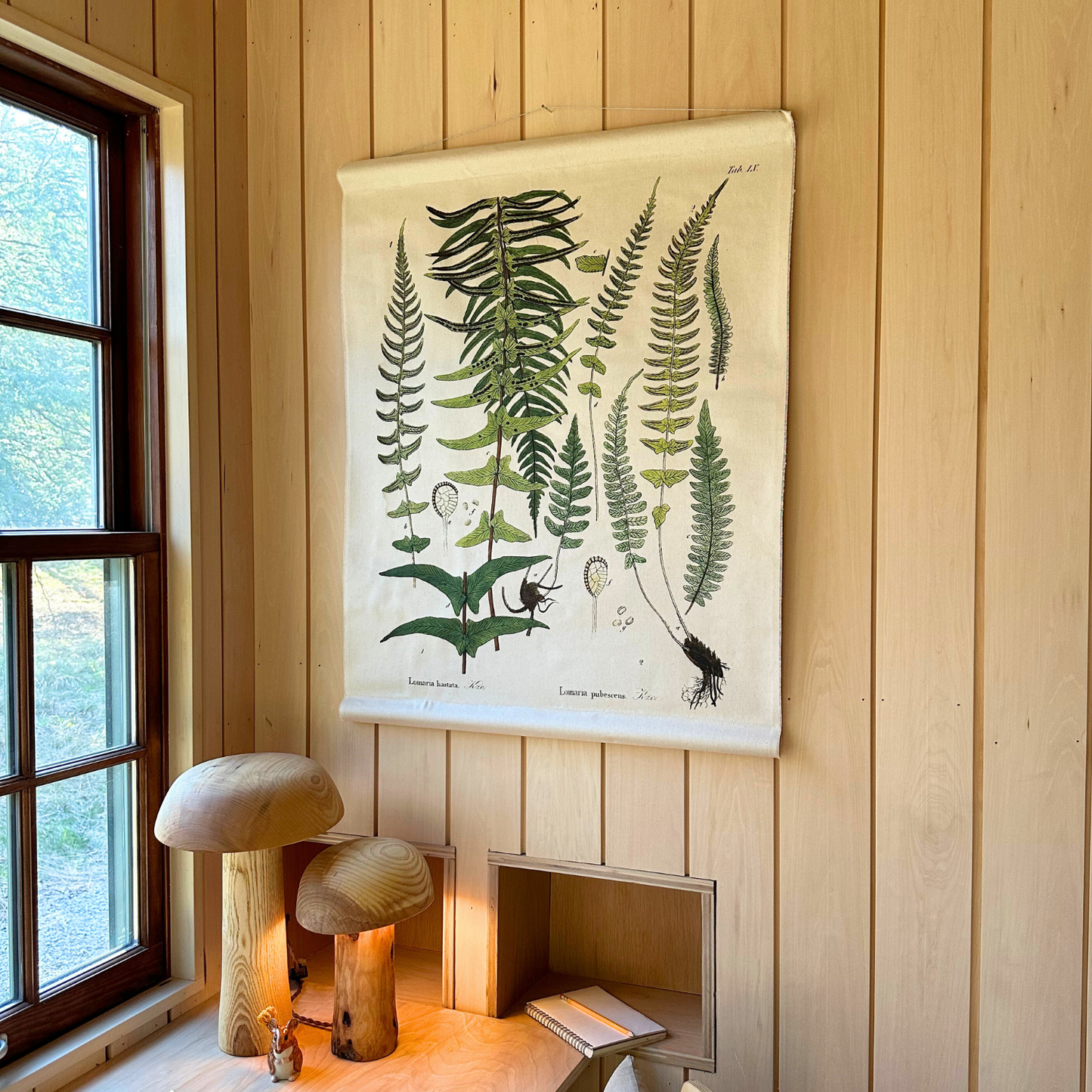 Felt Fern - Canvas Wall Hanging