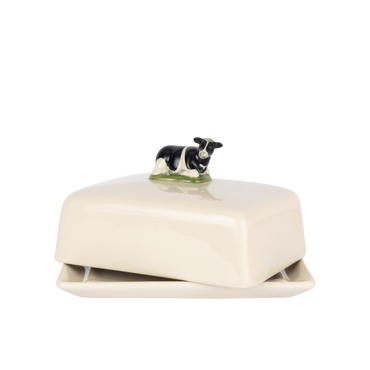Fresian Cow Butter Dish