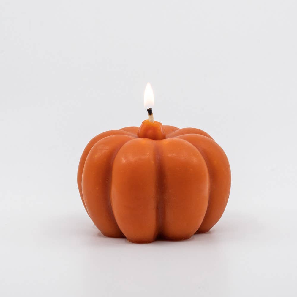Beeswax Pumpkin Candle