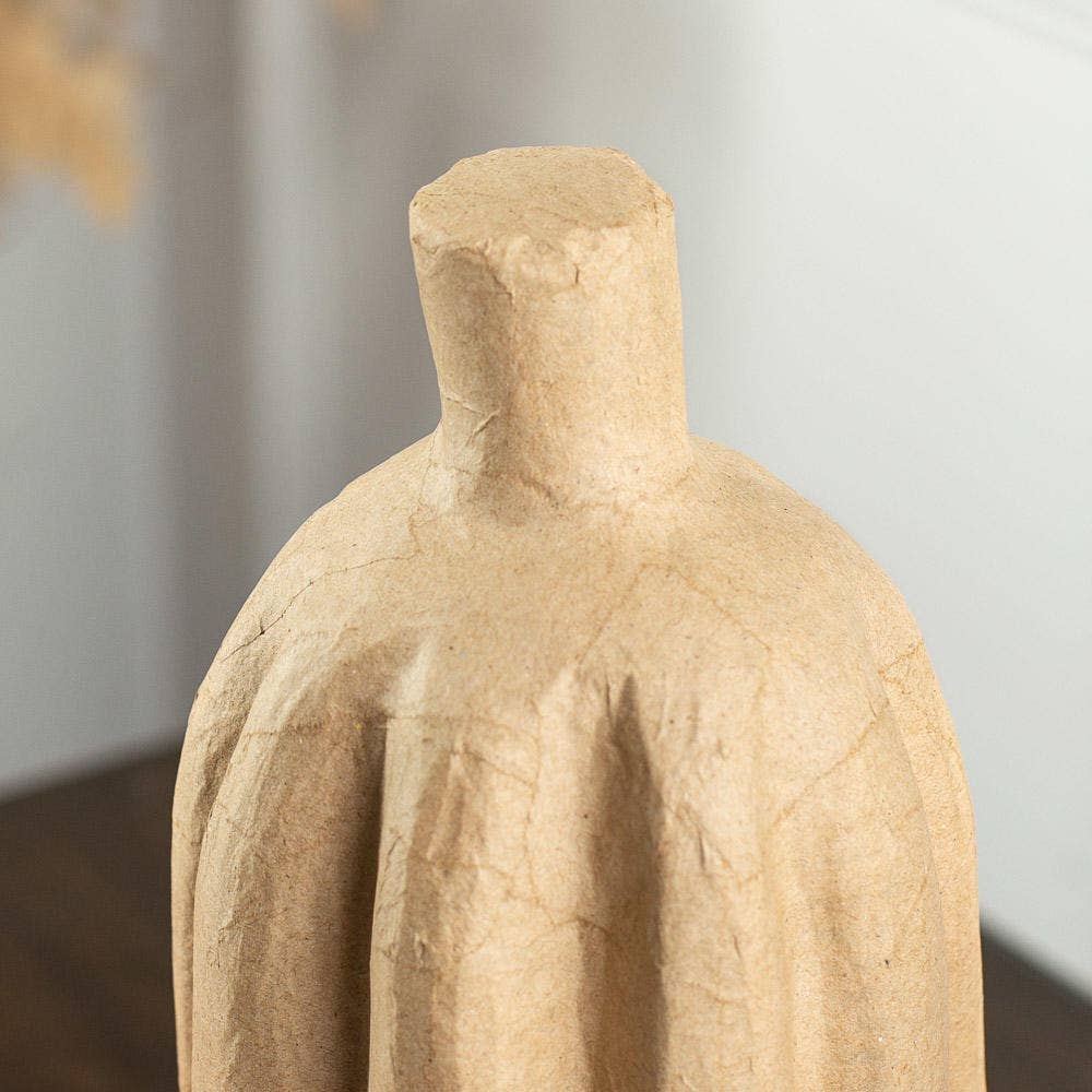 14-1/2" Paper Mache Tall Pumpkin