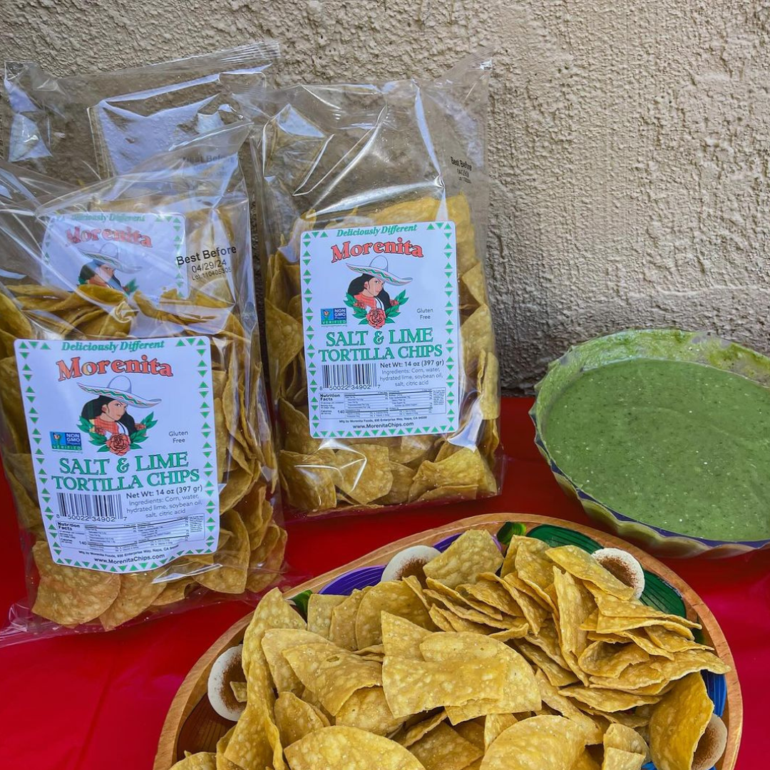 Morenita's Salt & Lime Artisan Corn Tortilla Chips - Gluten Free