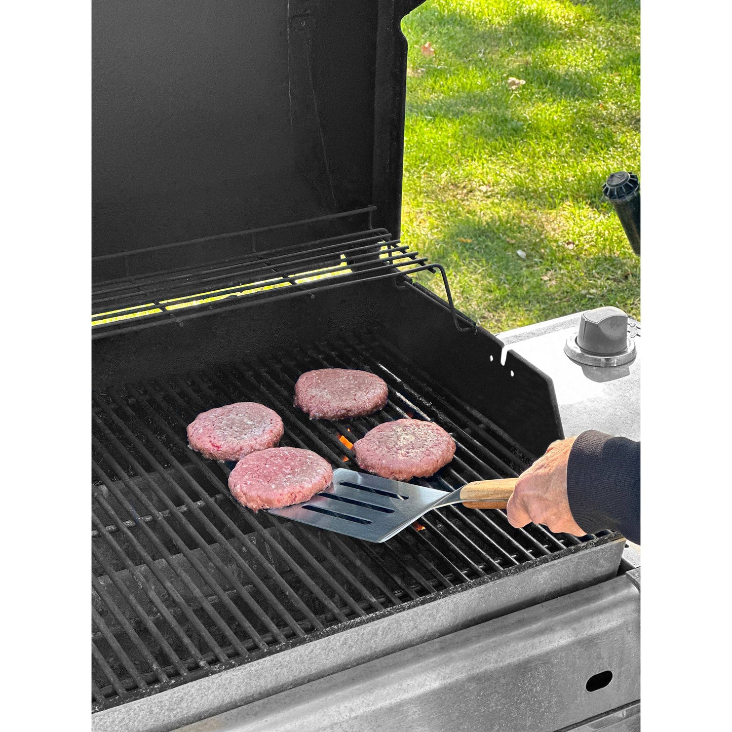 BBQ spatula/ Jackson Acacia Slotted Turner