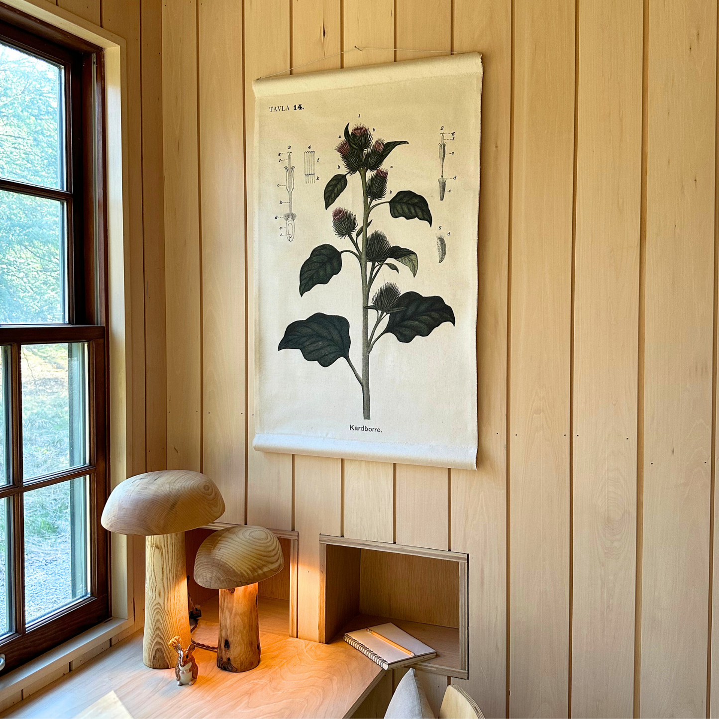 Burdock Flower - Canvas Wall Hanging