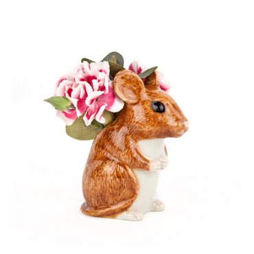 Wood Mouse Bud Vase