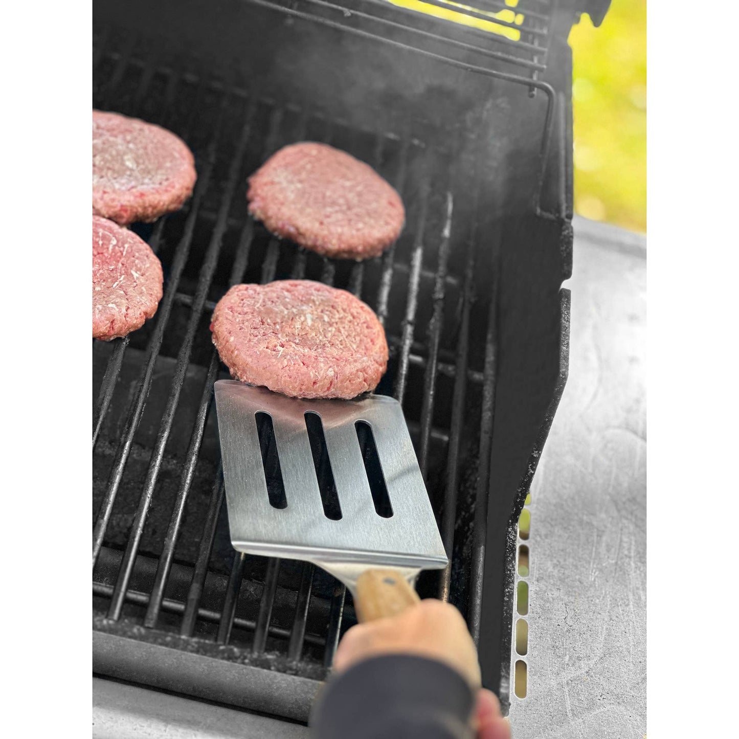 BBQ spatula/ Jackson Acacia Slotted Turner