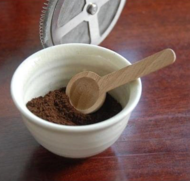 Beechwood Coffee Scoop Round
