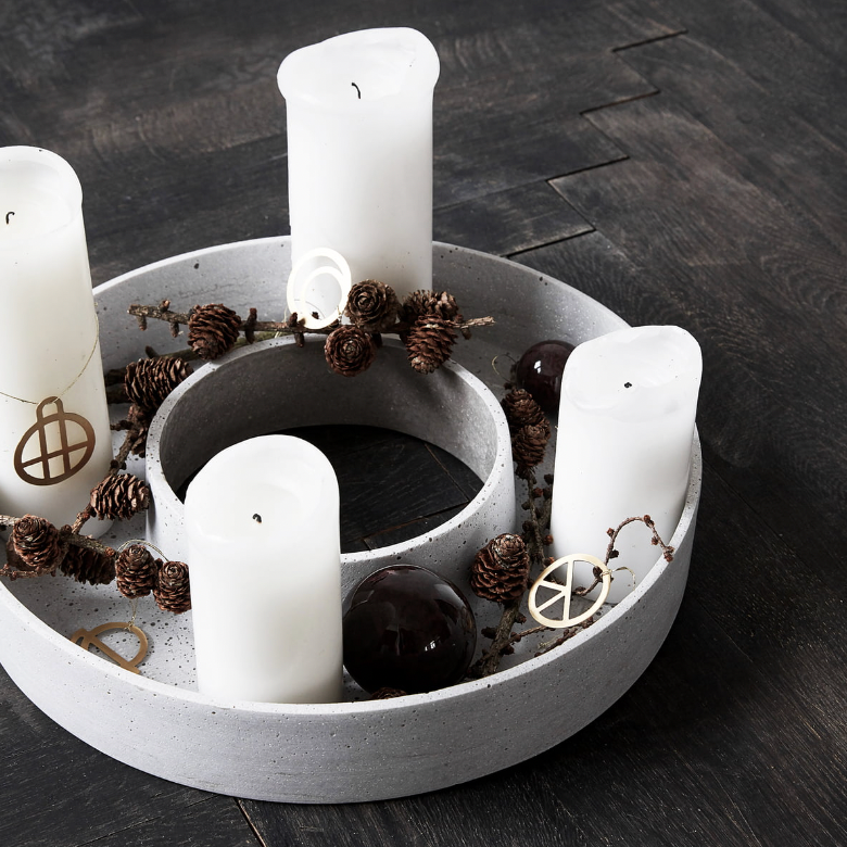 Concrete Ring Candle Holder