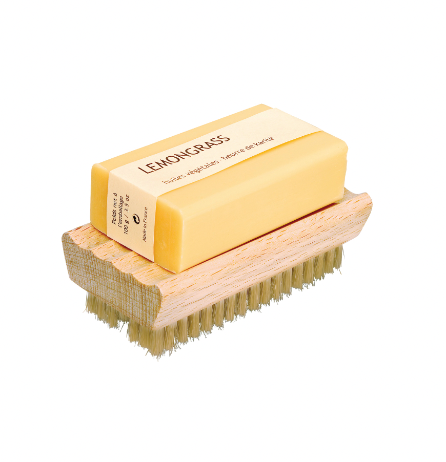 Nail brush With Soap Dish