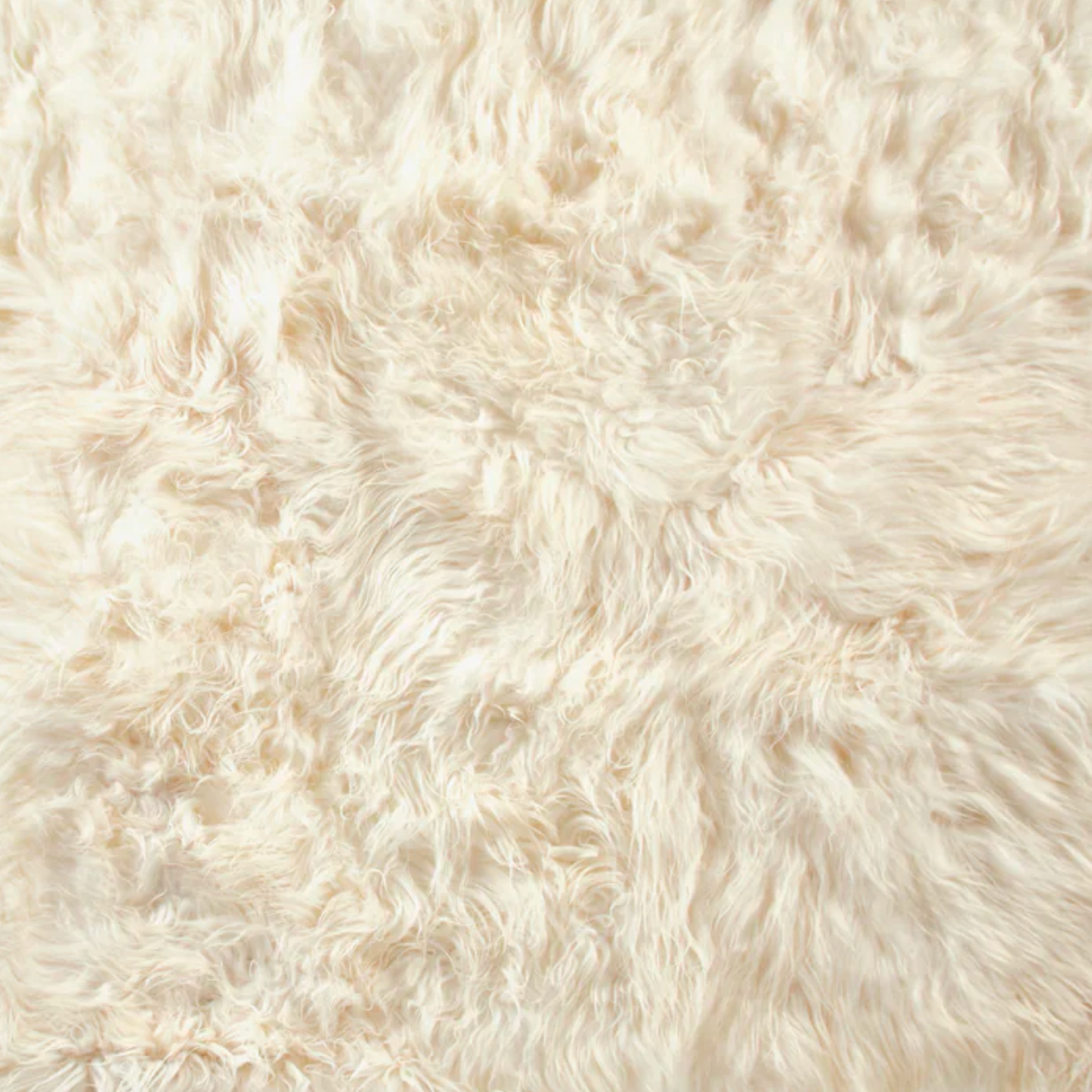 Icelandic White Long Sheepskin