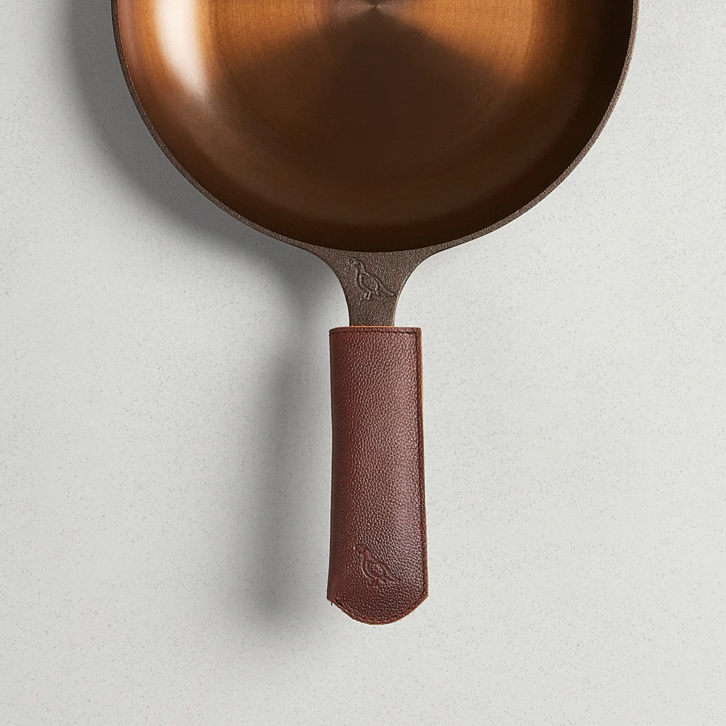 Smithey leather skillet sleeve long