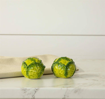 Ceramic Cabbage Salt & Pepper Shakers