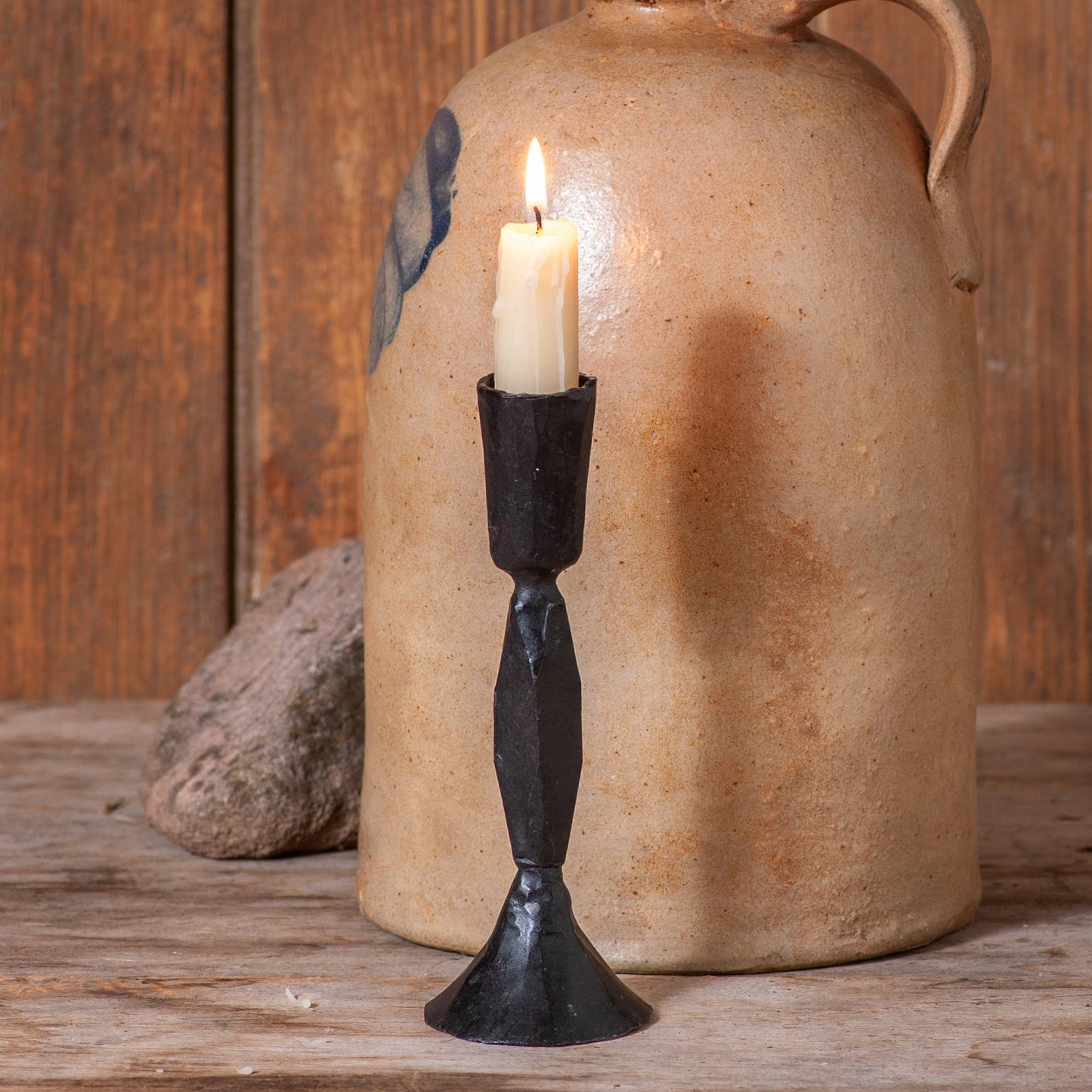 Cast Iron Taper Candle Holders - 6.5 inch