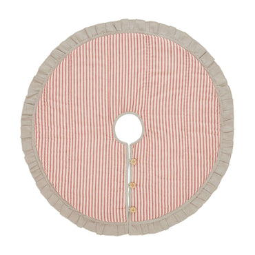 Sawyer Mill Red Ticking Stripe Tree Skirt 36