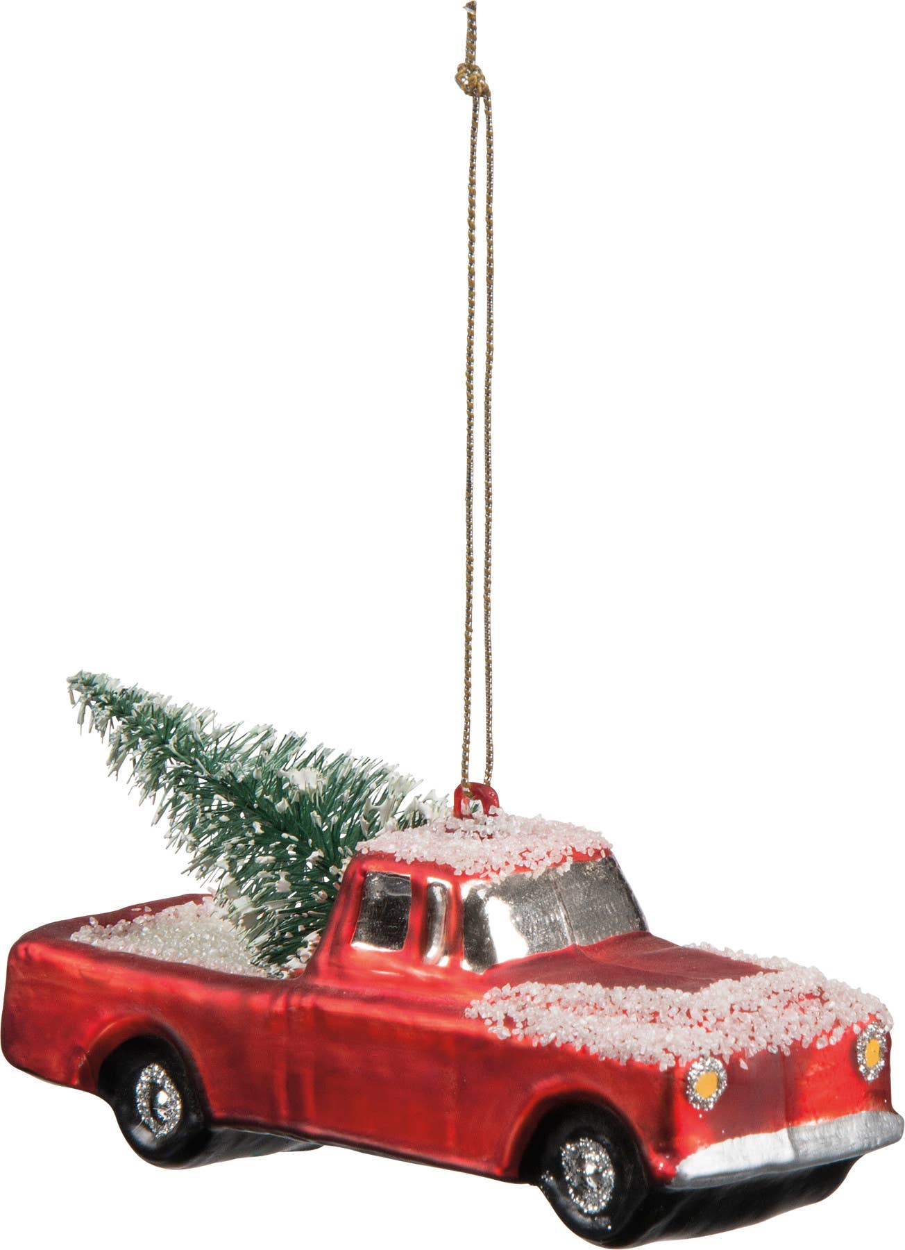 Glass Small Truck Ornament