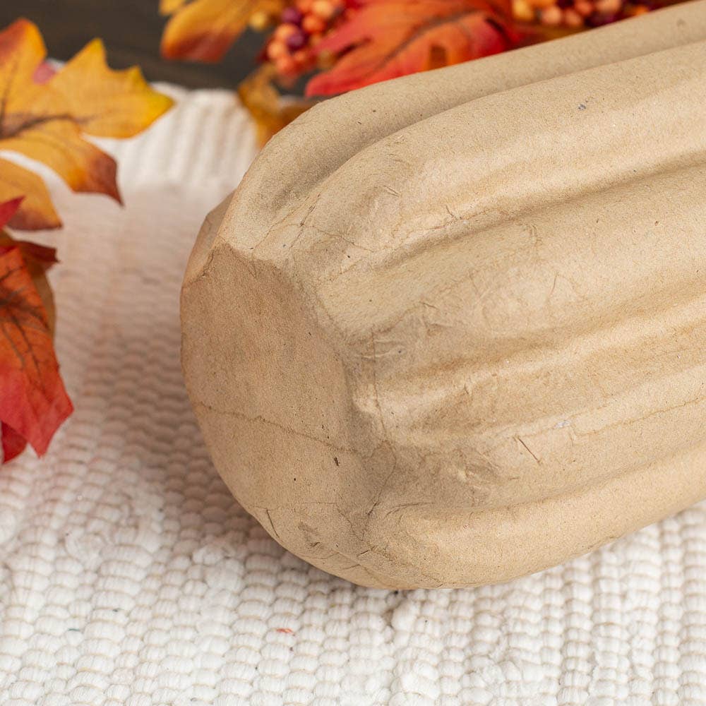 14-1/2" Paper Mache Tall Pumpkin