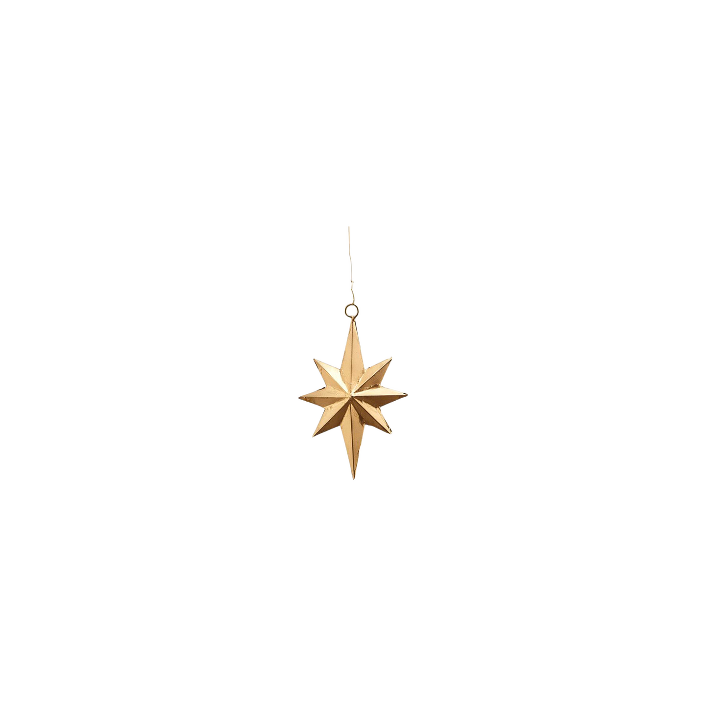 Antique Brass Star Tree Decoration