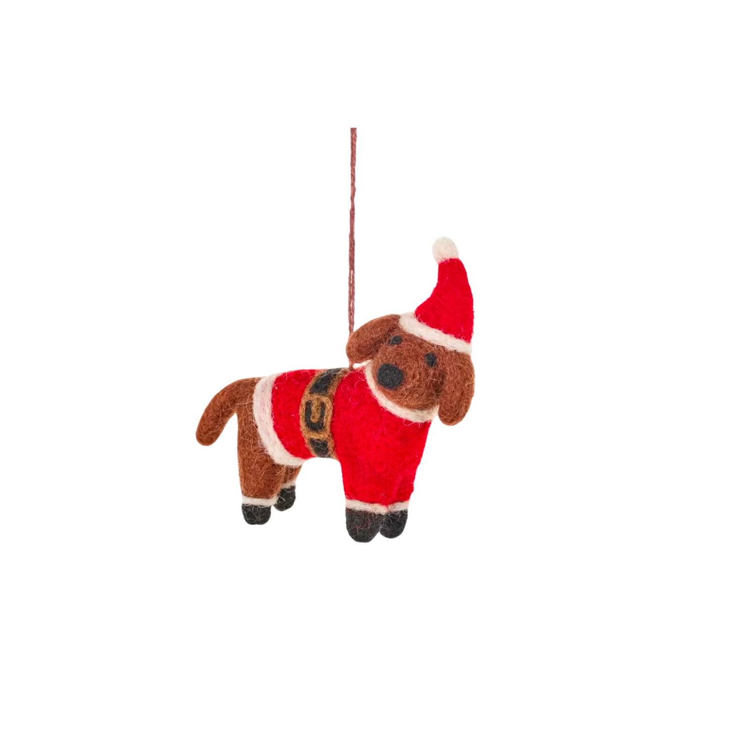 Felt Tree Decoration - Doggy Santa