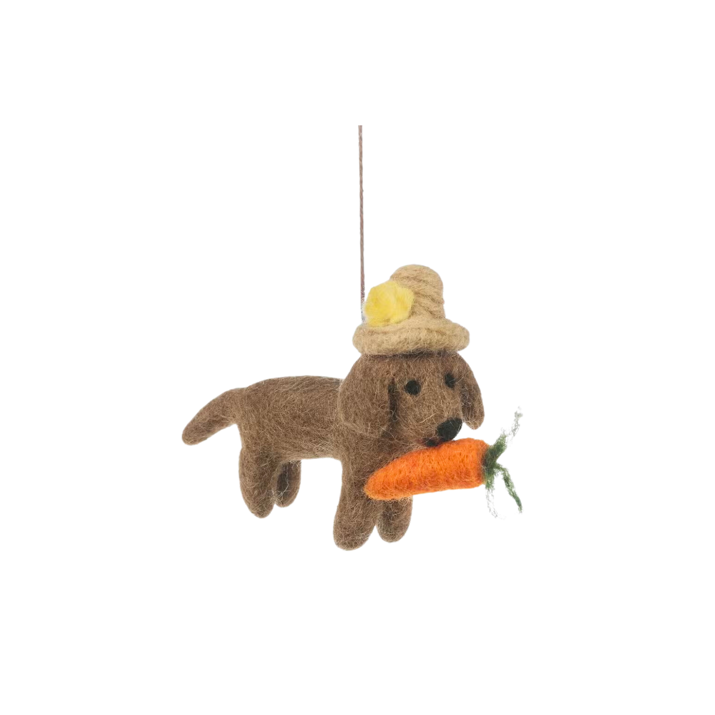 Felt Tree Decoration - Gardening Dog