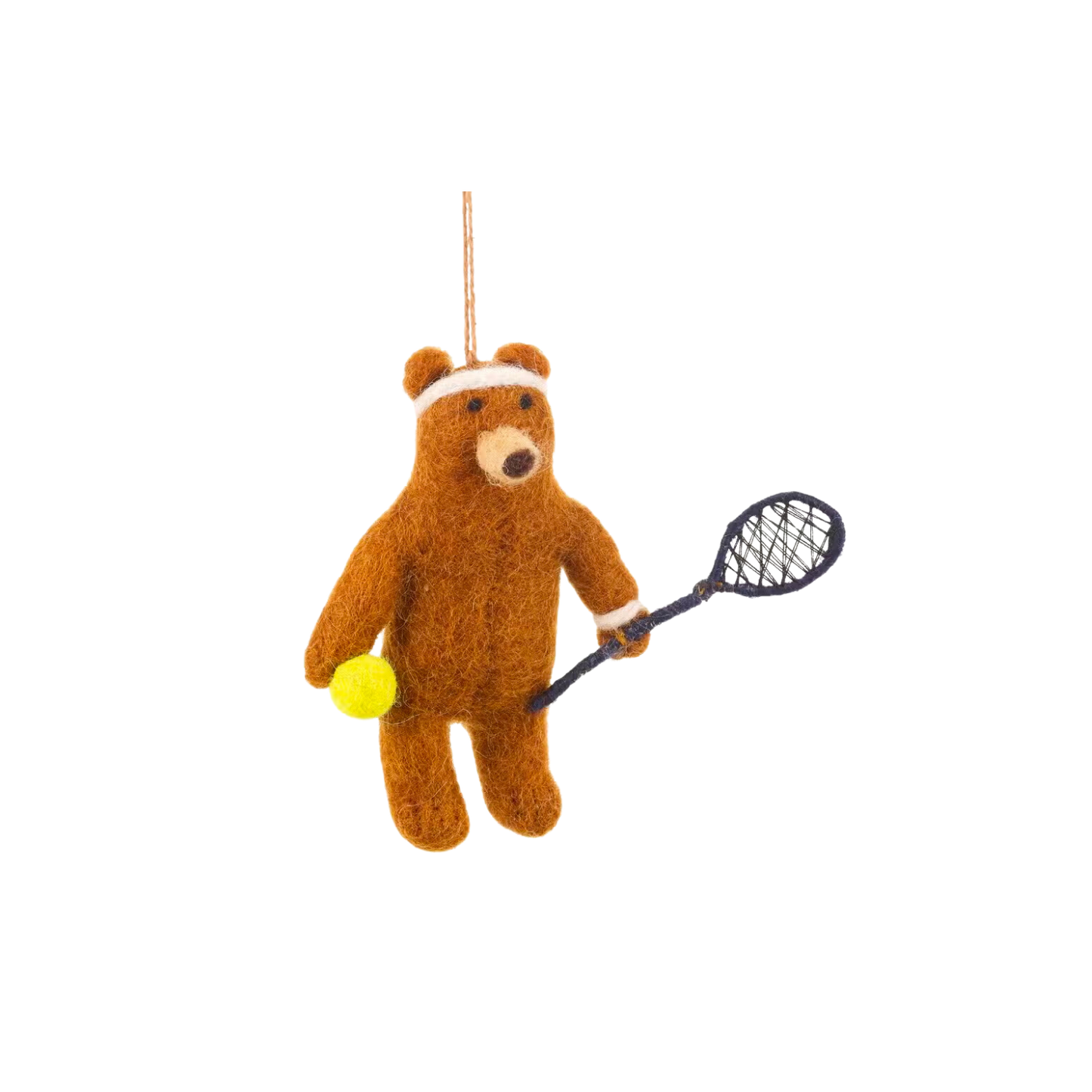 Felt Tree Decoration - Tennis Bear