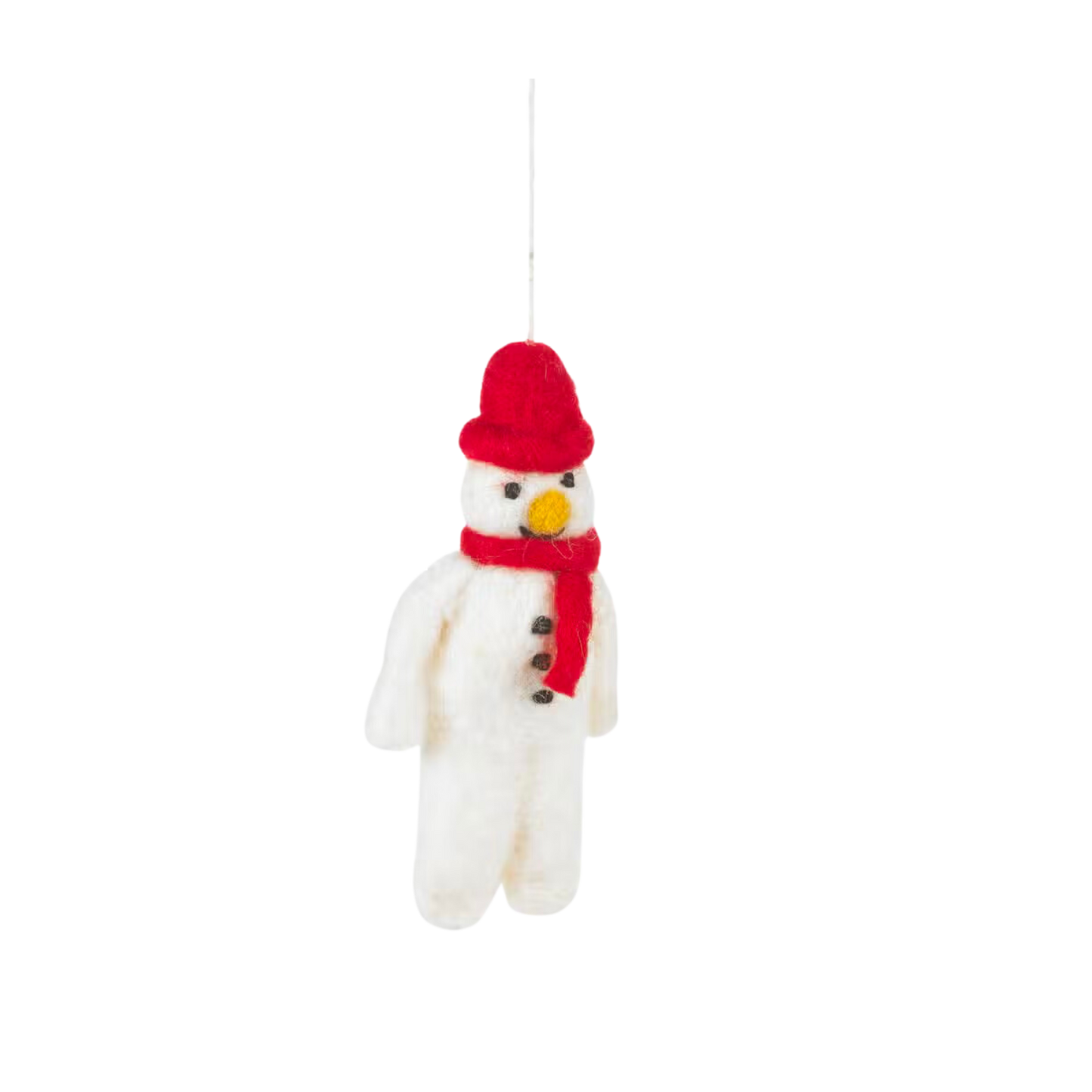 Felt Tree Decoration - Mr. Snowman