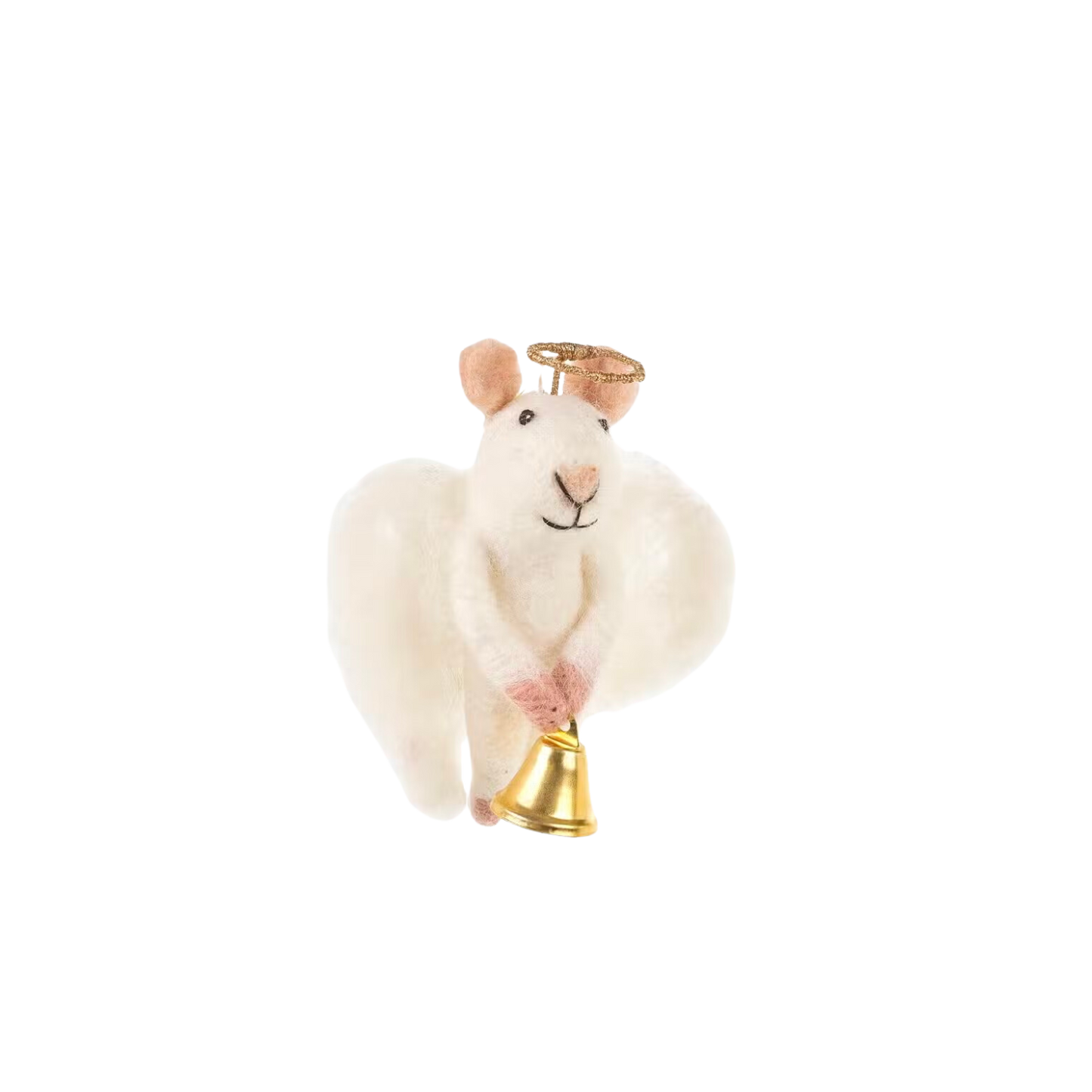 Felt Tree Decoration - Angel Mouse