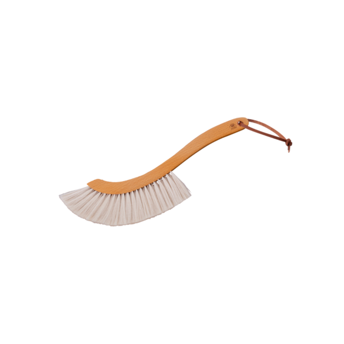 Goat hair sickle shaped dust brush