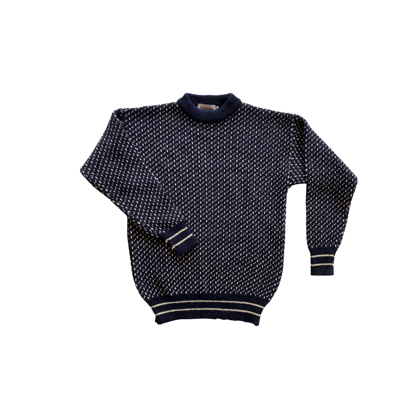 Homestedt British Wool Nordic Sweater - Navy