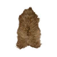 Icelandic Brown Long Hair Sheepskin