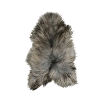 Icelandic Natural Grey Long Haired Sheepskin