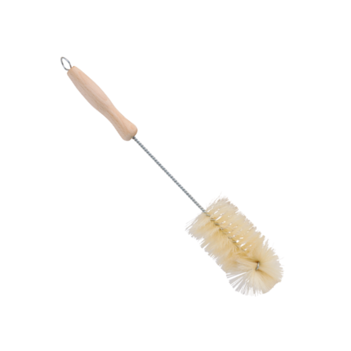 Wood and horsehair bottle / cleaning brush