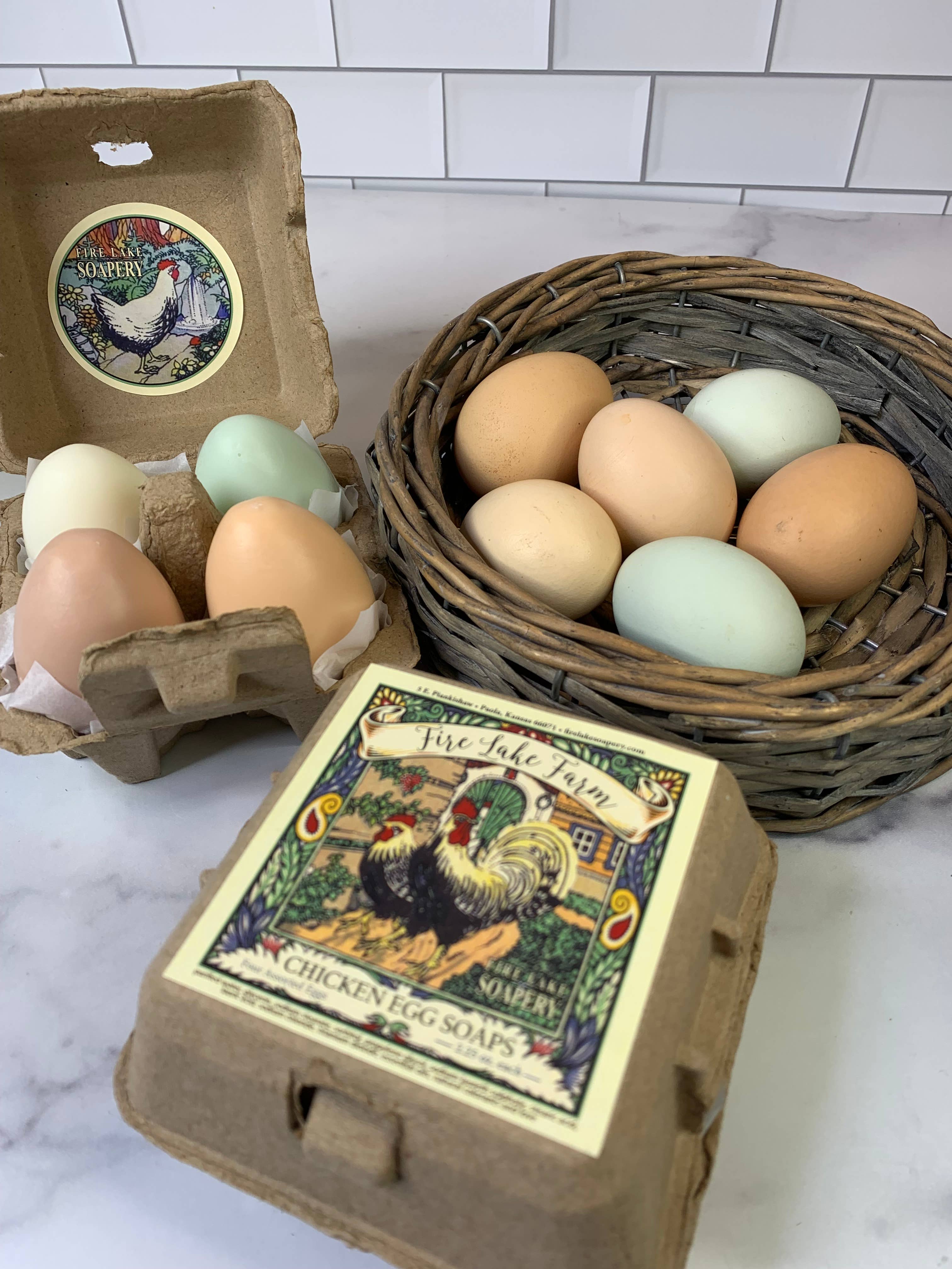 Farm Egg Carton Soap Set
