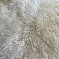 British Curly Sheepskin Ivory