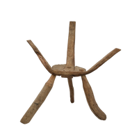 Primitive Wooden Armchair Stool | Antique