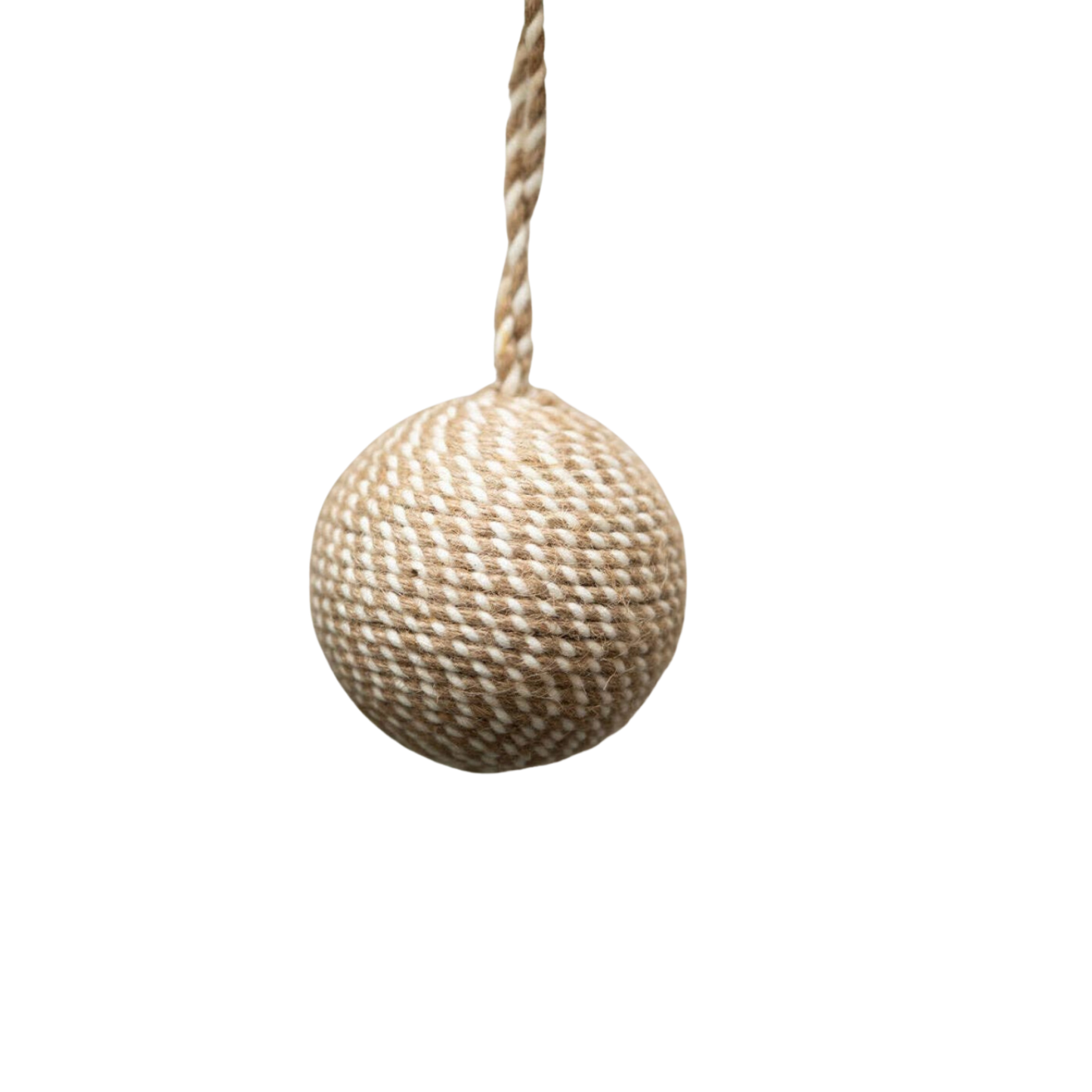 Aarhus Scandi Cotton & Jute Ball Decoration Bauble