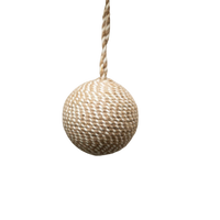 Aarhus Scandi Cotton & Jute Ball Decoration Bauble