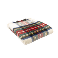 Tartan Dress Stewart British Wool Throw / Blanket