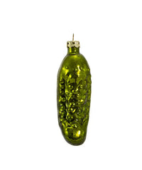 4"HAND BLOWN GLASS PICKLE ORNAMENT