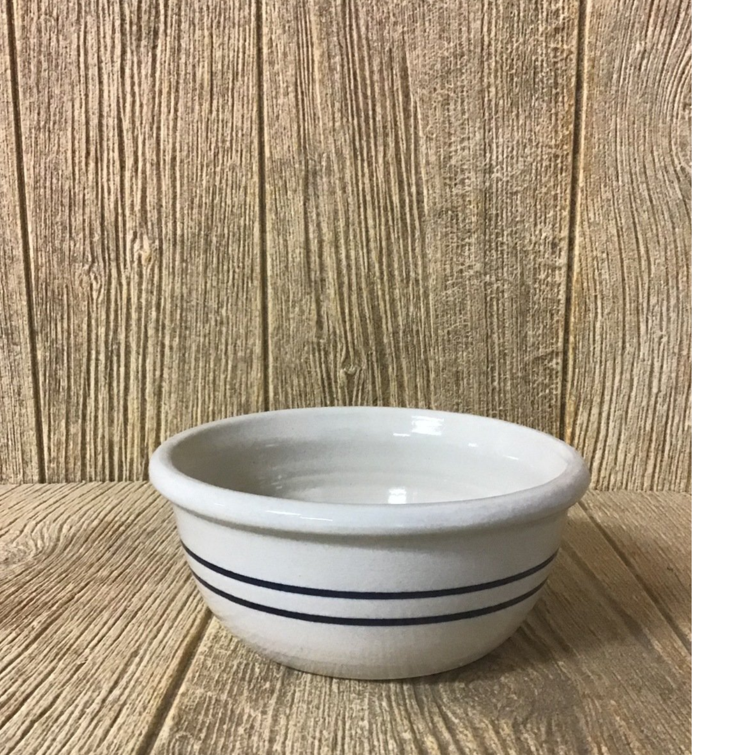 8” Blue Stoneware Mixing / Serving Bowl
