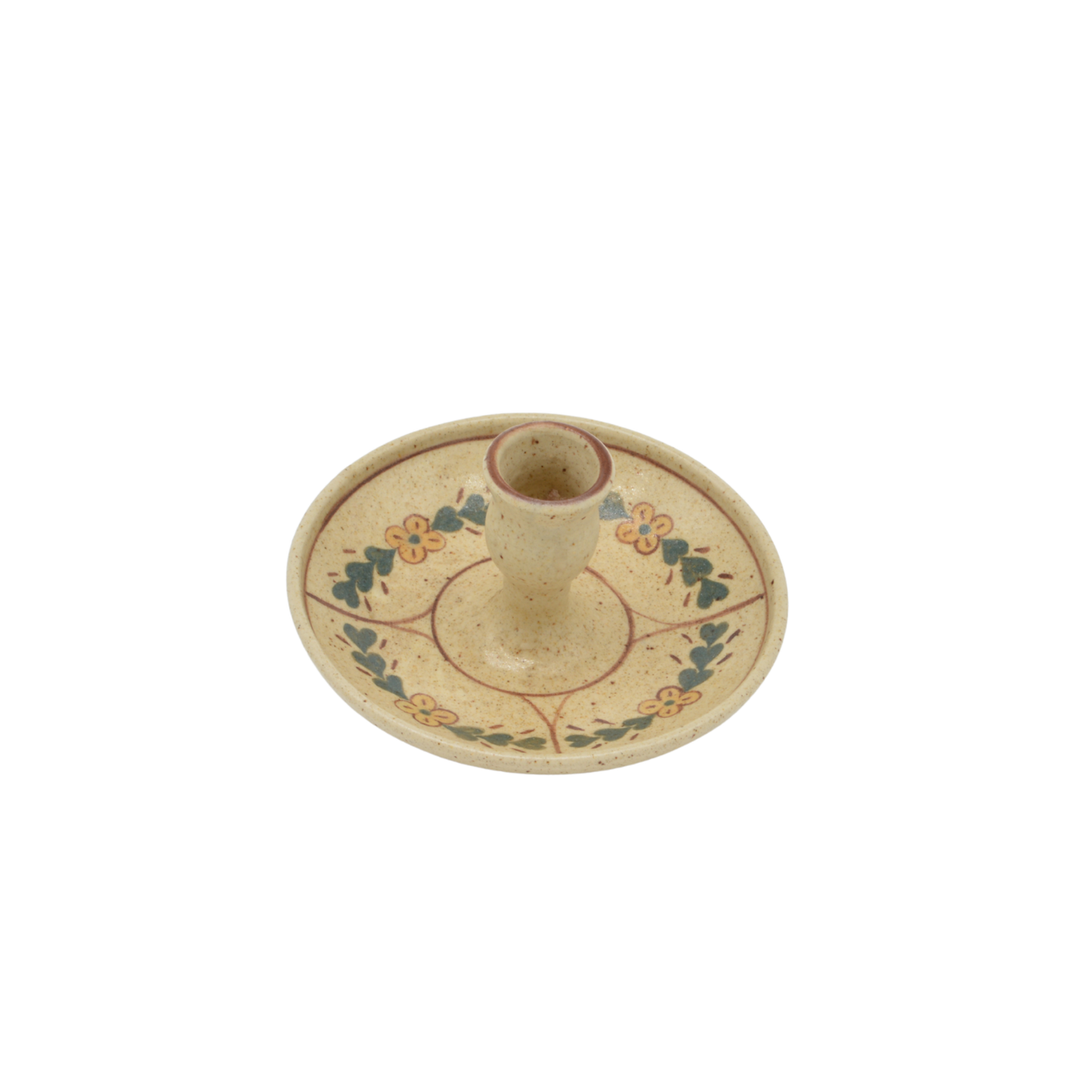 Handpainted Ceramic Candlestick | American Antique